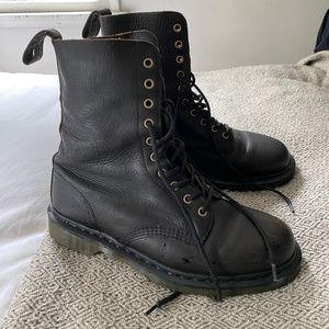 Doc Martens - Limited Edition 10-Eyelet Dark Brown/Grey Boots
